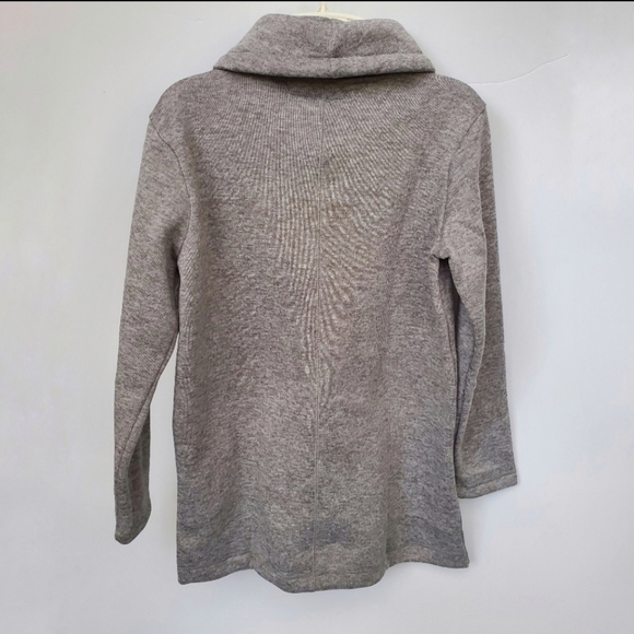LAND'S END Grey Sweatshirt Pull Over Size S (6-8) Like NEW! - Picture 5 of 10